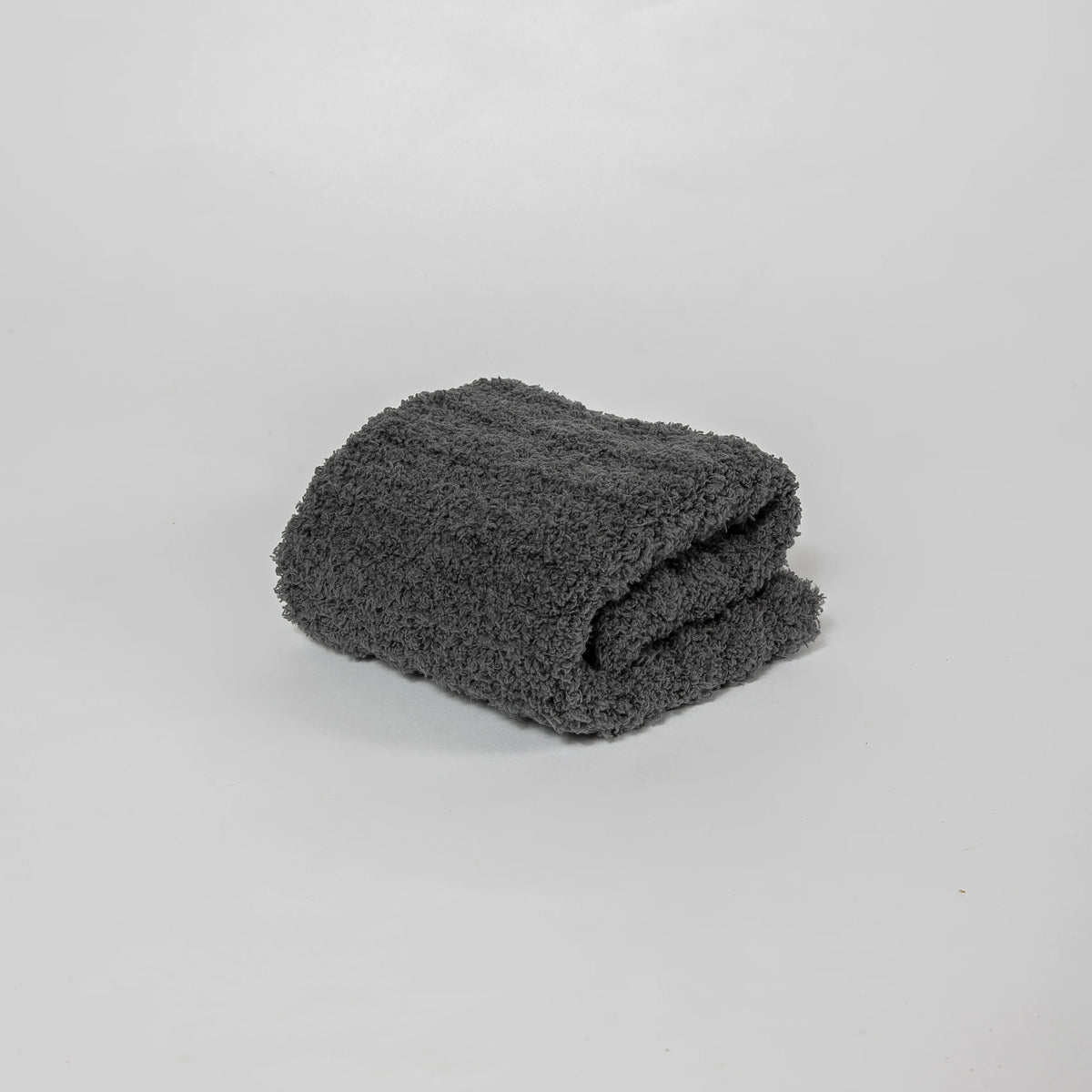 Doudou côtelé gris anthracite