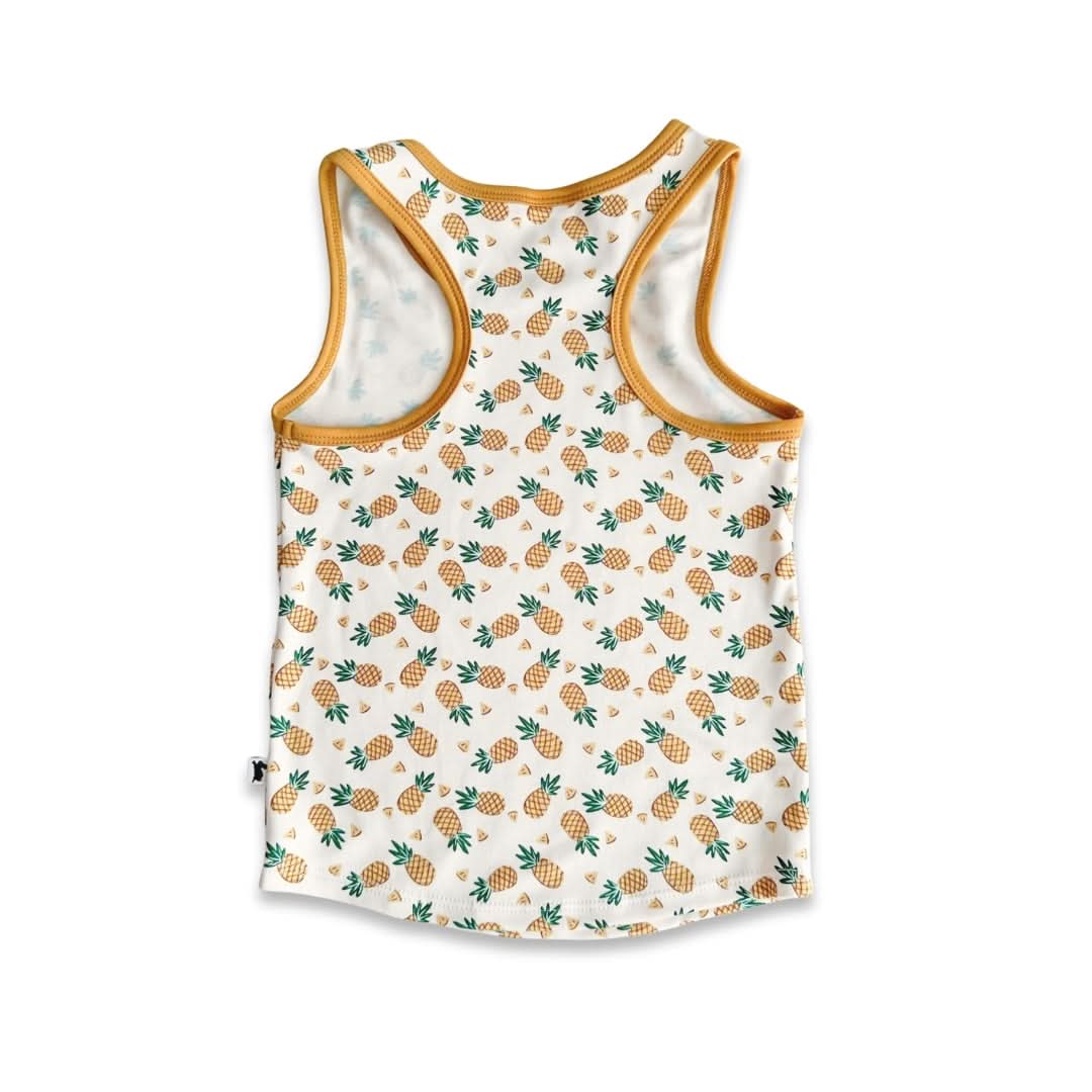 Kids' Bamboo Racerback Tank | Rainbow Stripe