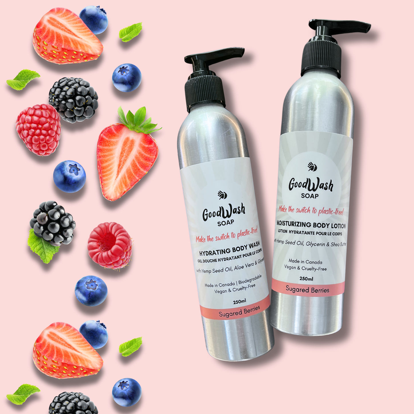 Gel douche aux baies sucrées 250 ml