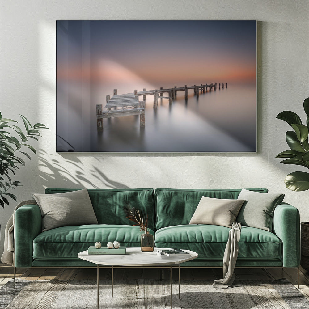 Wall art Old pier II. Harbour panorama.