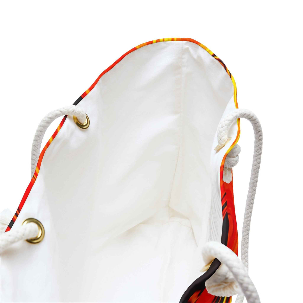 Sac de week-end Abstrait Flamboyant | Marbrure Rouge Orange Jaune, Grand Fourre-tout