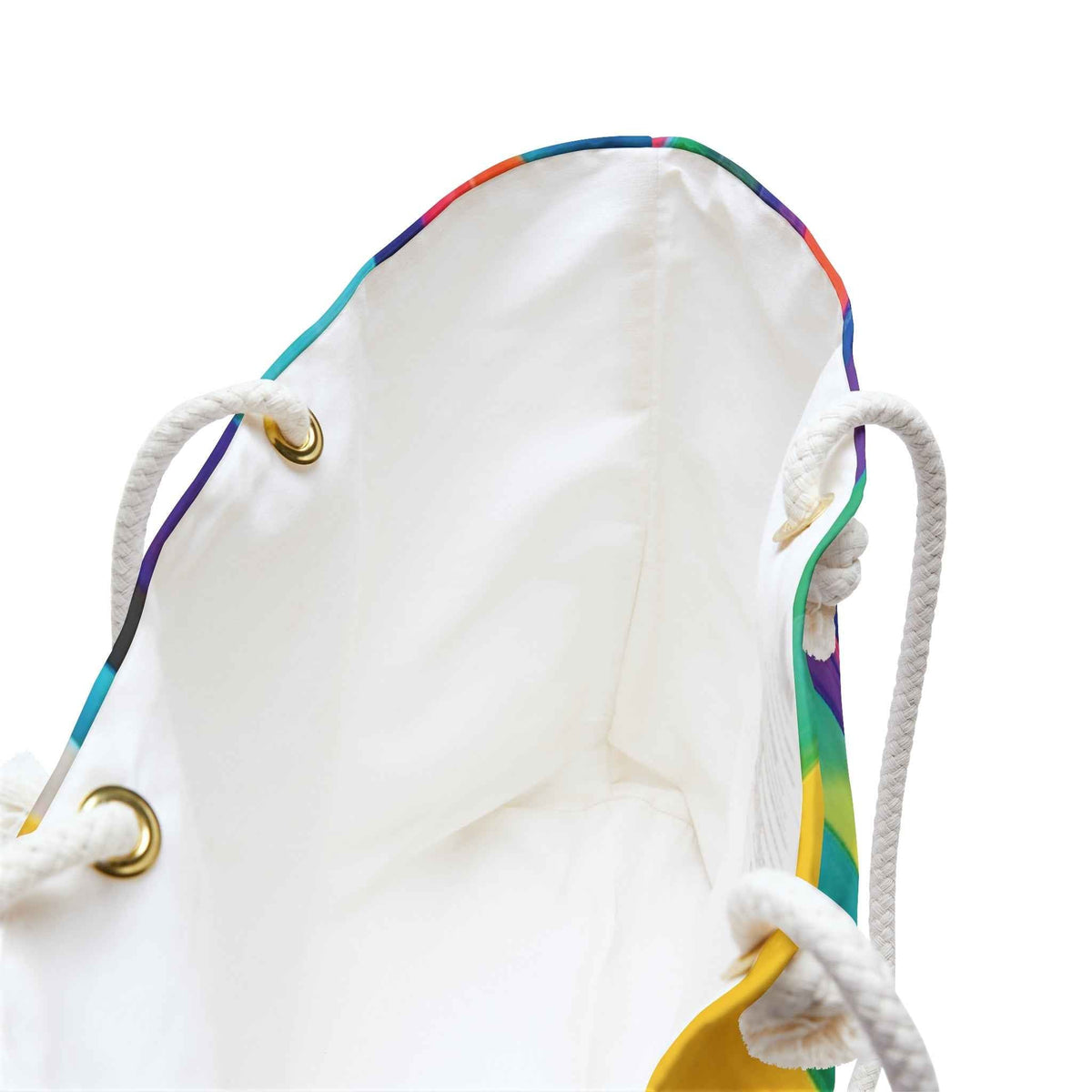 Sac de voyage Onde Abstraite Colorée | Grand fourre-tout à Rayures Arc-en-ciel
