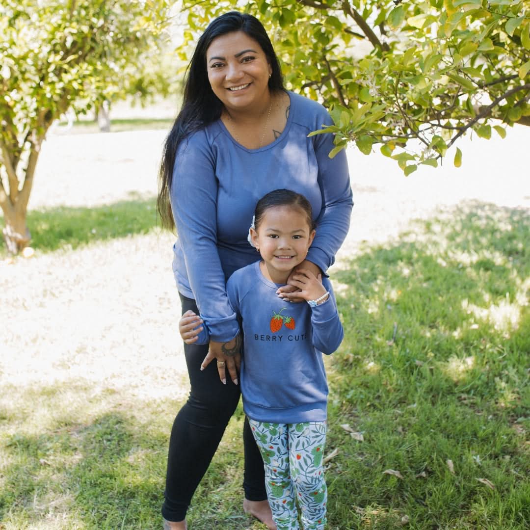 Youth Graphic Bamboo Raglan Sleeve Pullover | Adventures Begin In My Own Backyard In Charcoal