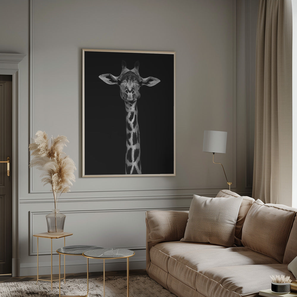 Décoration murale : Portrait de girafe