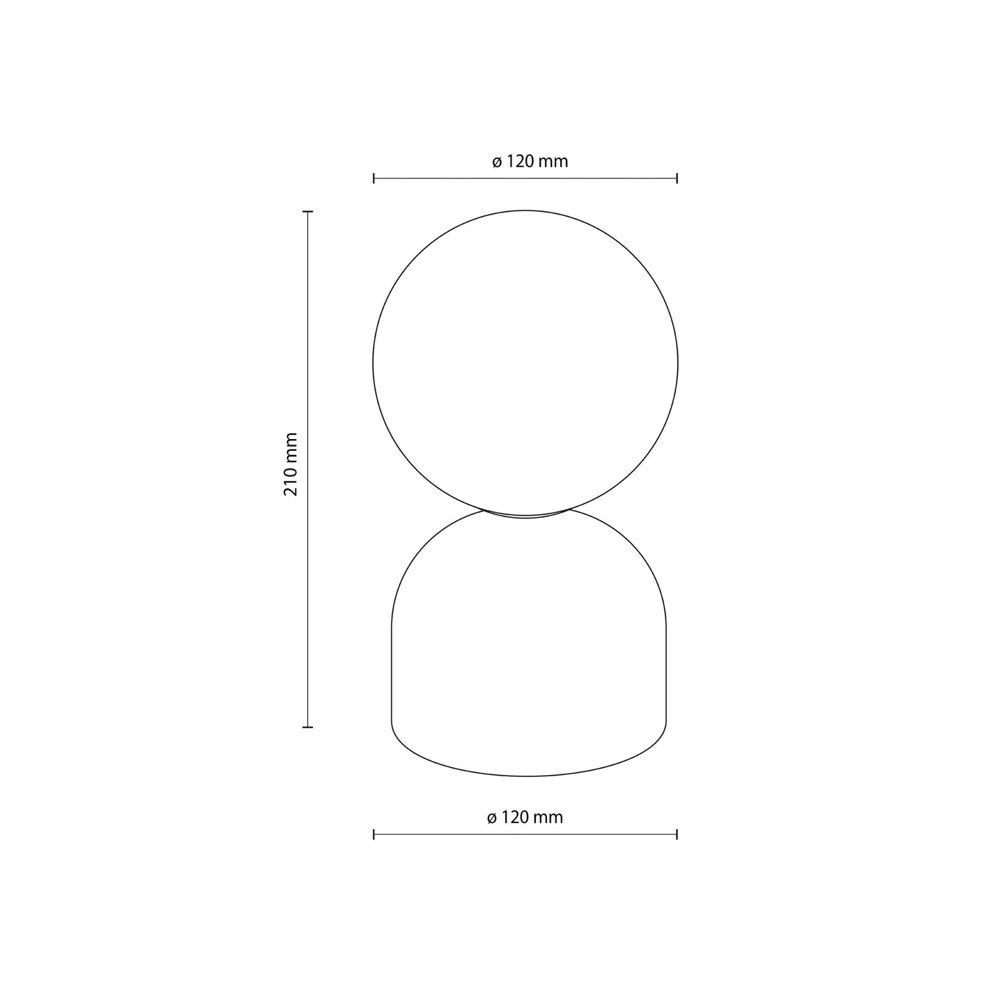 Lampe de table MIKI en verre soufflé pour chambre, salon et table de chevet