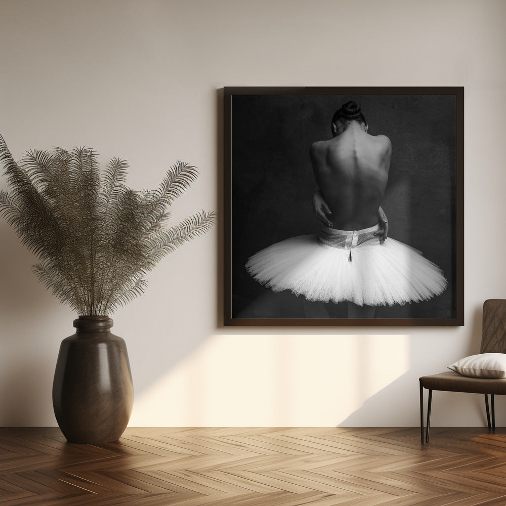 Toile murale dos de ballerine 2