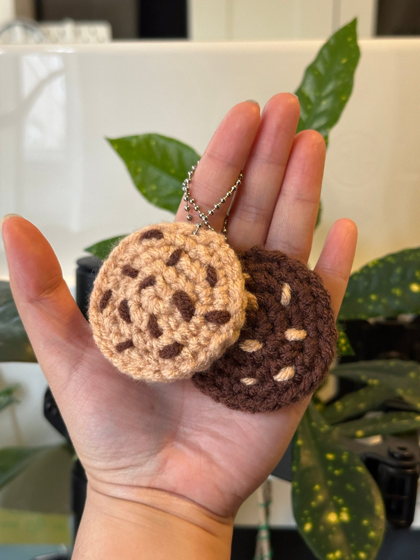 Handmade Crochet Cookie Keychain – Cookie Charm