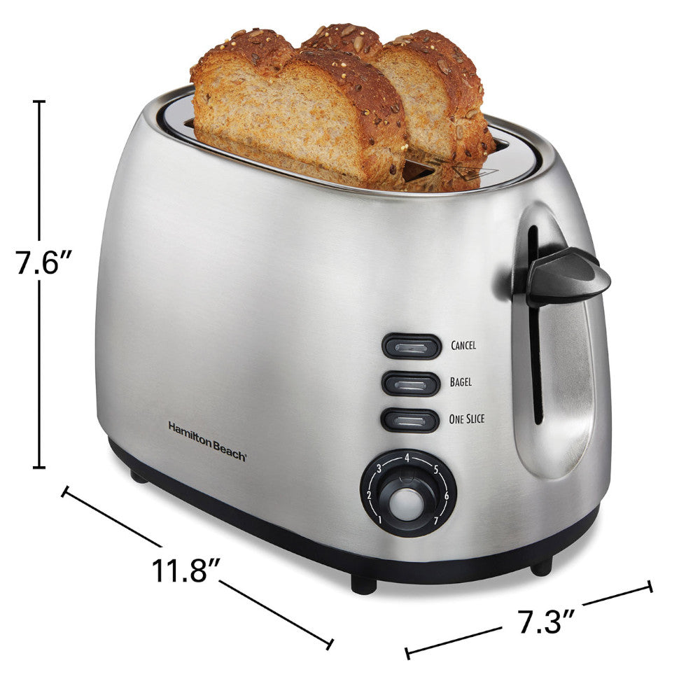 HAMILTON BEACH 22220 2 Slice Toaster with Sure-Toast™ Technology Stainless Steel