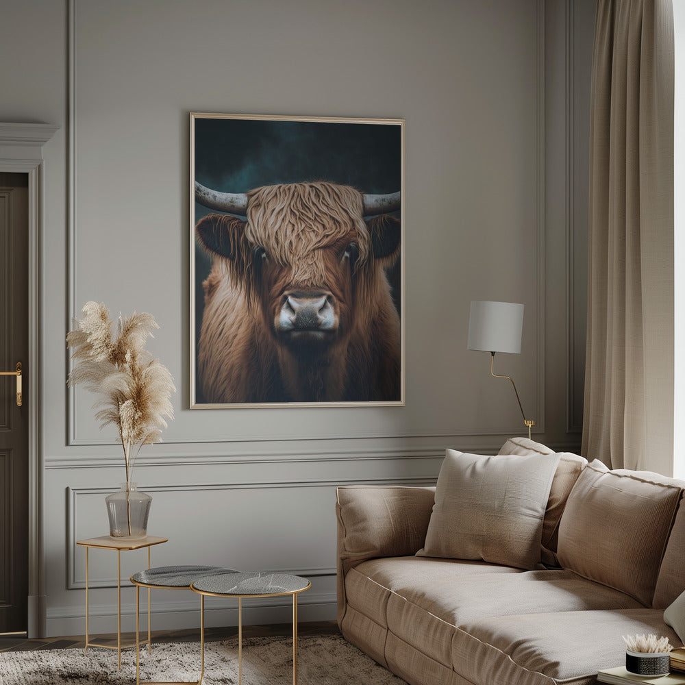 Tableau sur toile Vache écossaise