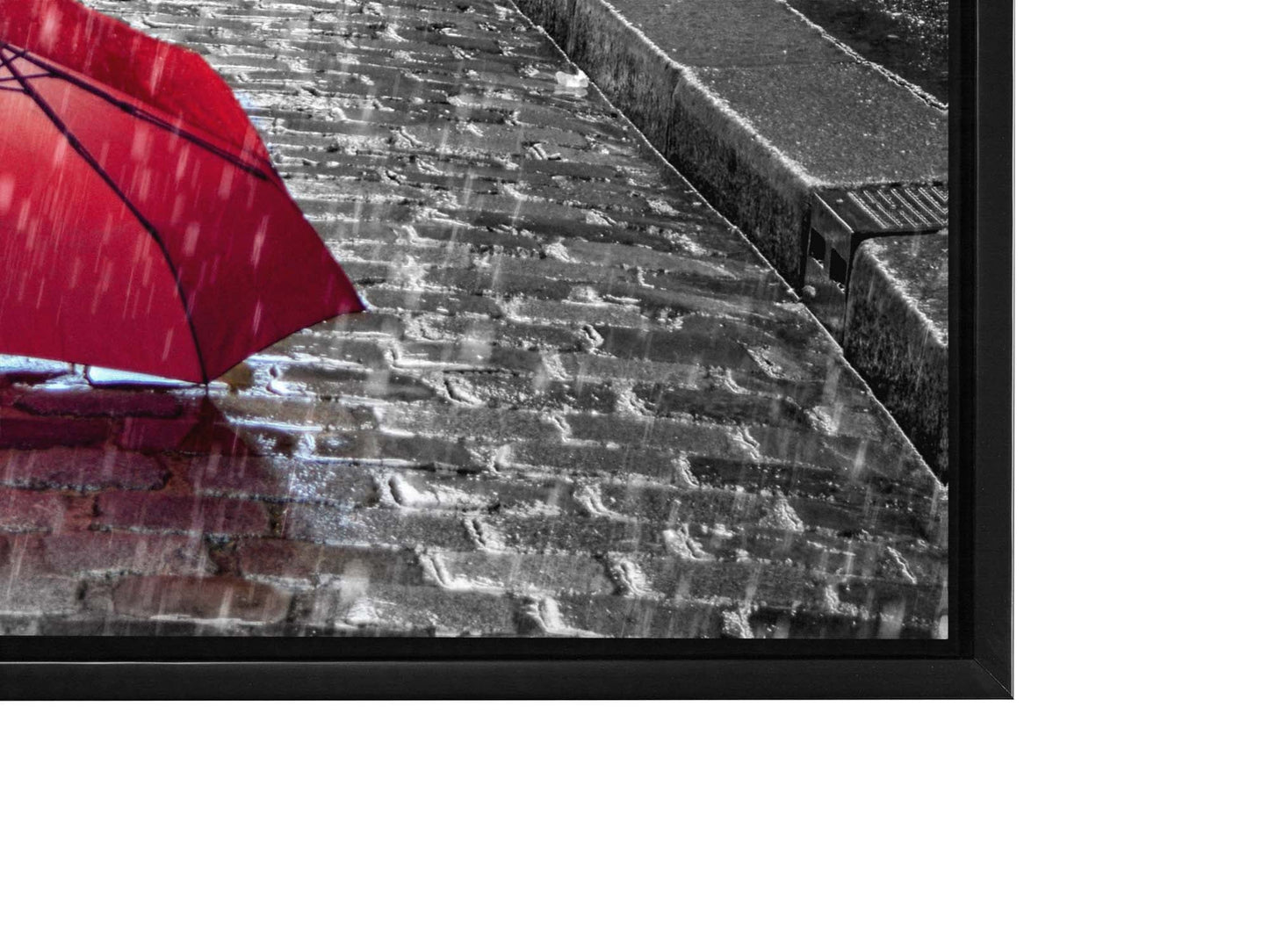 Toile murale - Parapluie rouge Tour Eiffel - Œuvre imprimée