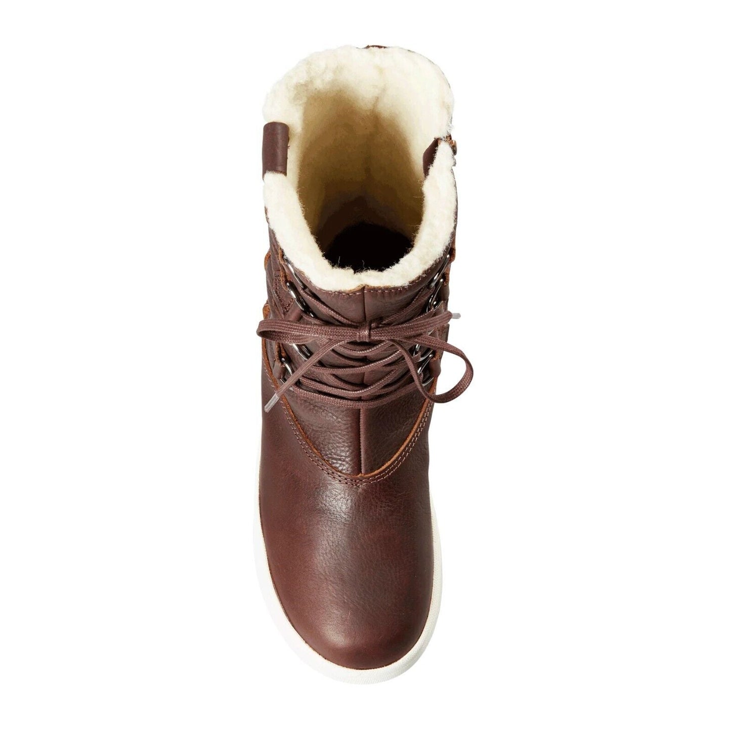 Bottes d'hiver en cuir imperméables doublées de laine Yorkville pour femme de Baffin avec fermeture éclair latérale