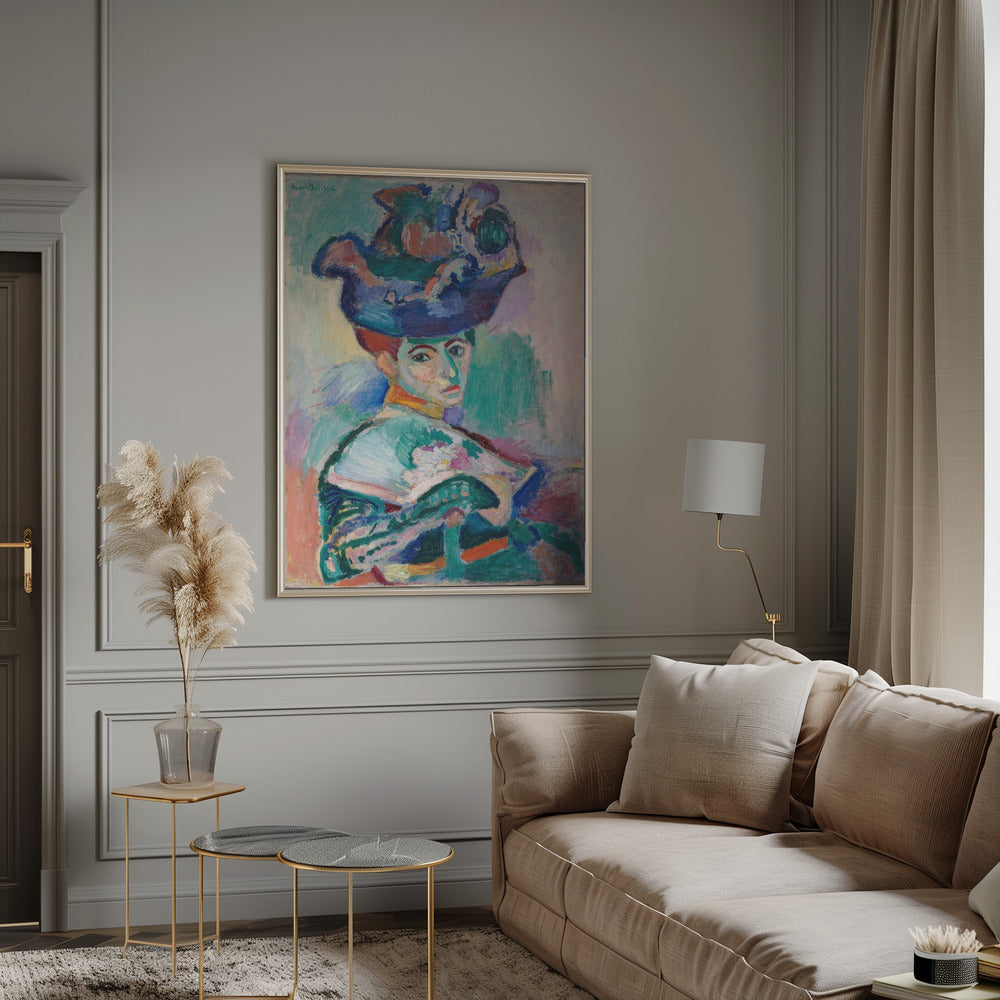 Décoration murale Femme au chapeau