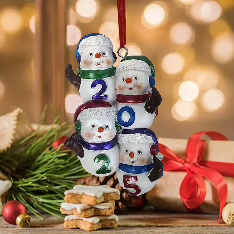 Snowman Resin Ornaments