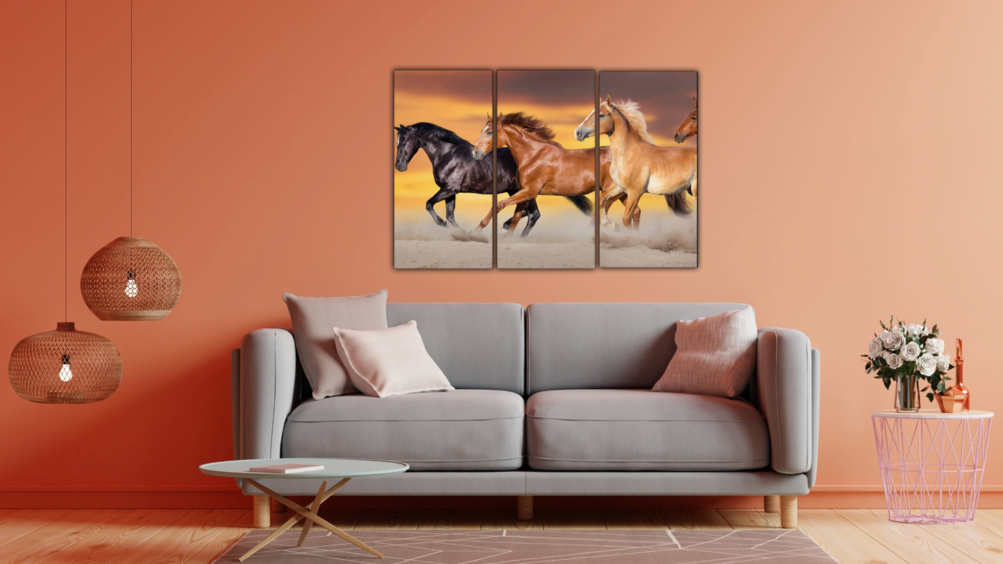 Toiles imprimées en plusieurs panneaux 152 x 102 cm Triptyque 50 x 102 cm