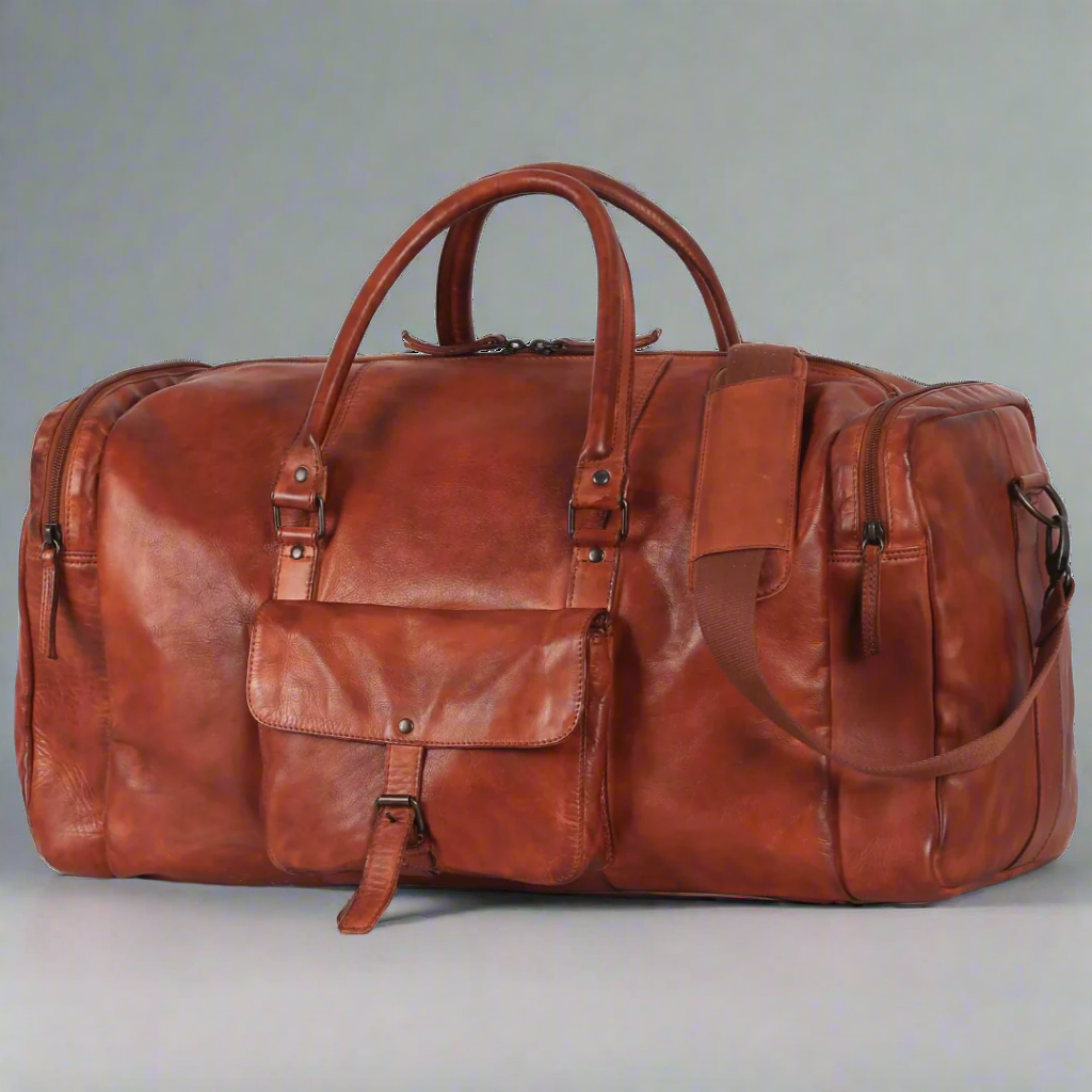 Sac de voyage en cuir 5 poches MET