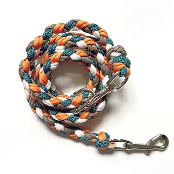 Lila Pawtique Laisse de Luxe Macramé Style Tribal pour Animaux