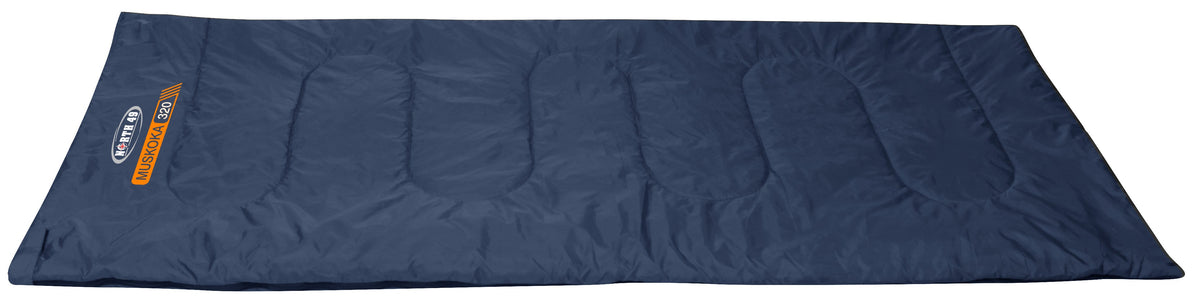 North 49 Muskoka 320 Ultra Compact Rectangular Sleeping Bag 5C/41F Navy