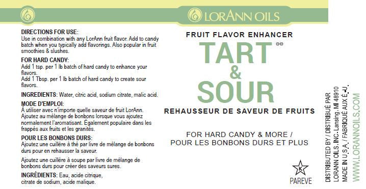 Tart and Sour Flavor Booster - Bakery Specialty Ingredients - 16 oz. Bottle - Ships Free Within Canada on Orders Above CAD $199