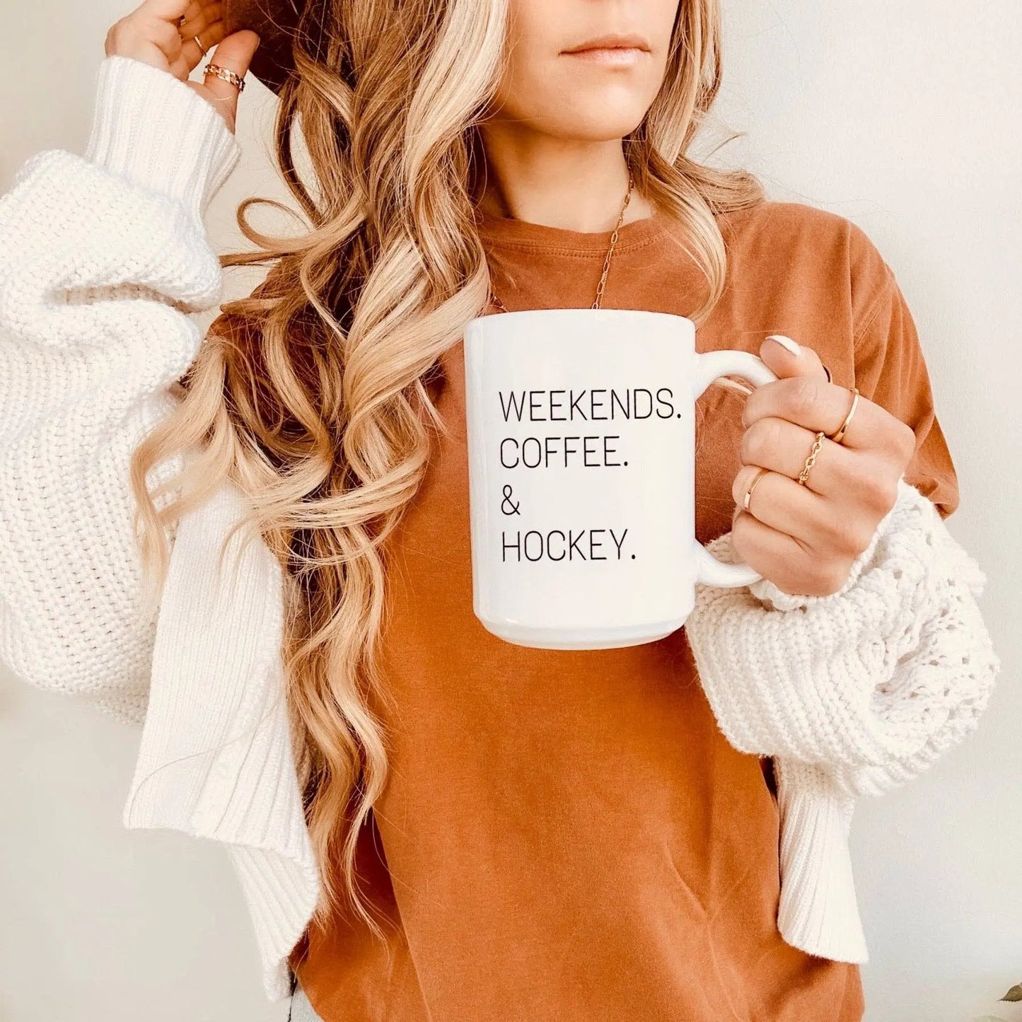 Mug « Café & Hockey » pour le week-end – Filles rustiques
