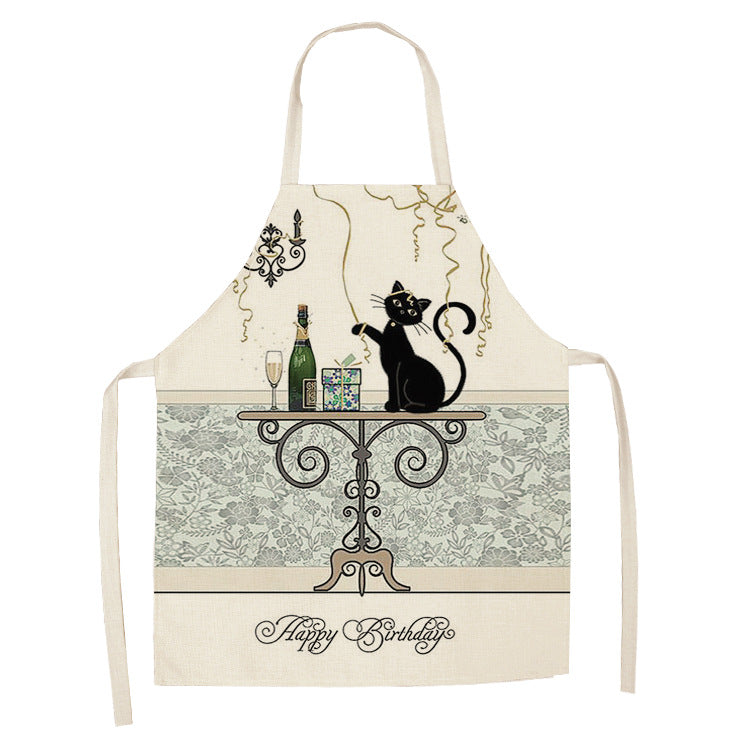 Tablier de chat mignon style dessin animé européen et américain