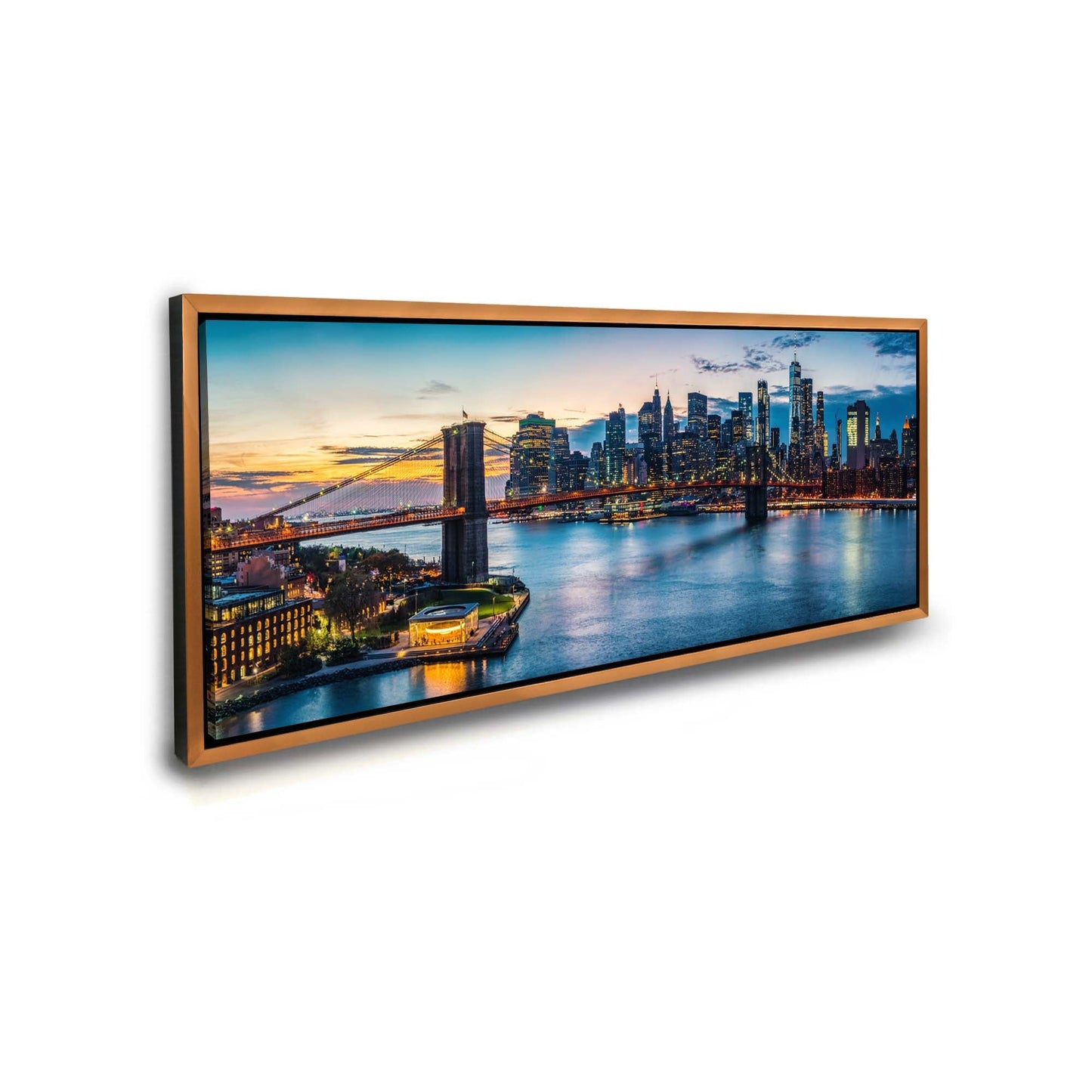 Cities Skylines-Pont au coucher du soleil (New York)-Art mural