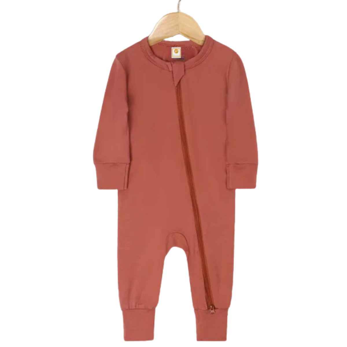 Rose – Grenouillère à manches longues en bambou pour le sommeil et le jeu
