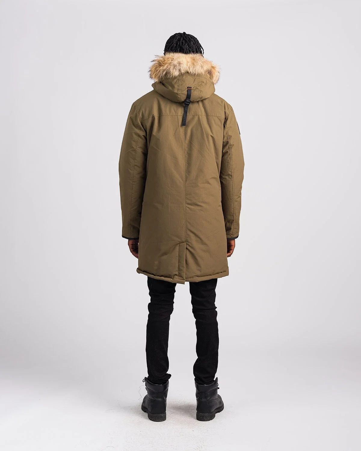 Outdoor Survival Canada Men's Nyik -40 Down Parka, Military Green, Large - ON DISPLAY