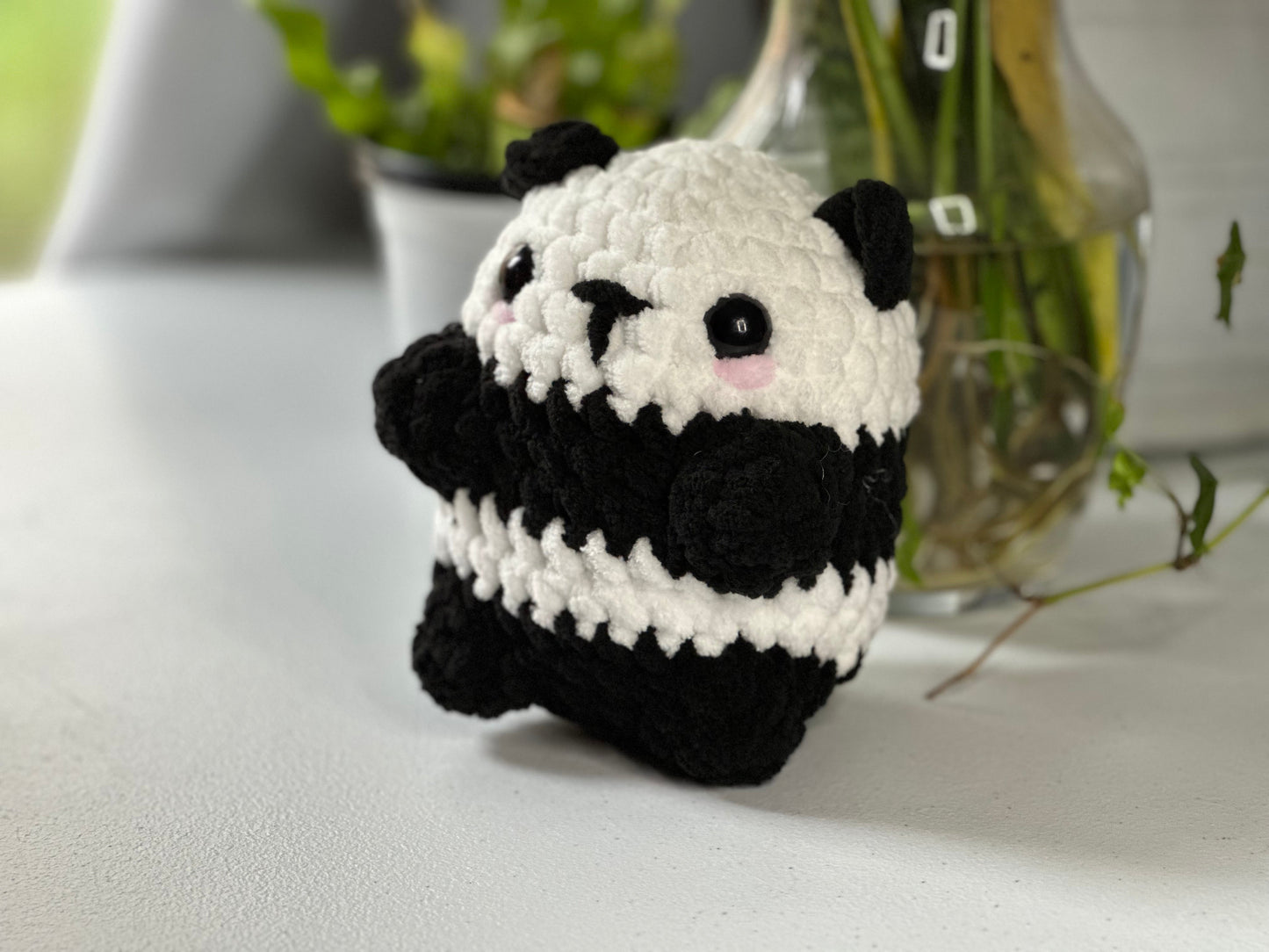 Crochet Panda Plushie: Handmade Panda Amigurumi Toy