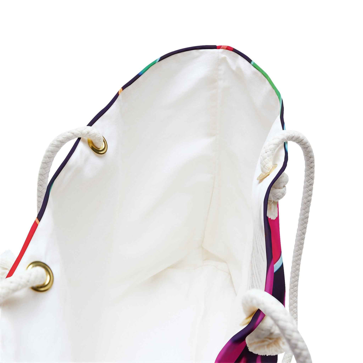 Sac de voyage cœurs arc-en-ciel néon | Sac fourre-tout à motif cœurs colorés