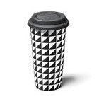 STARFRIT Ceramic Coffee Mug with Double Wall and Lid - 80670
