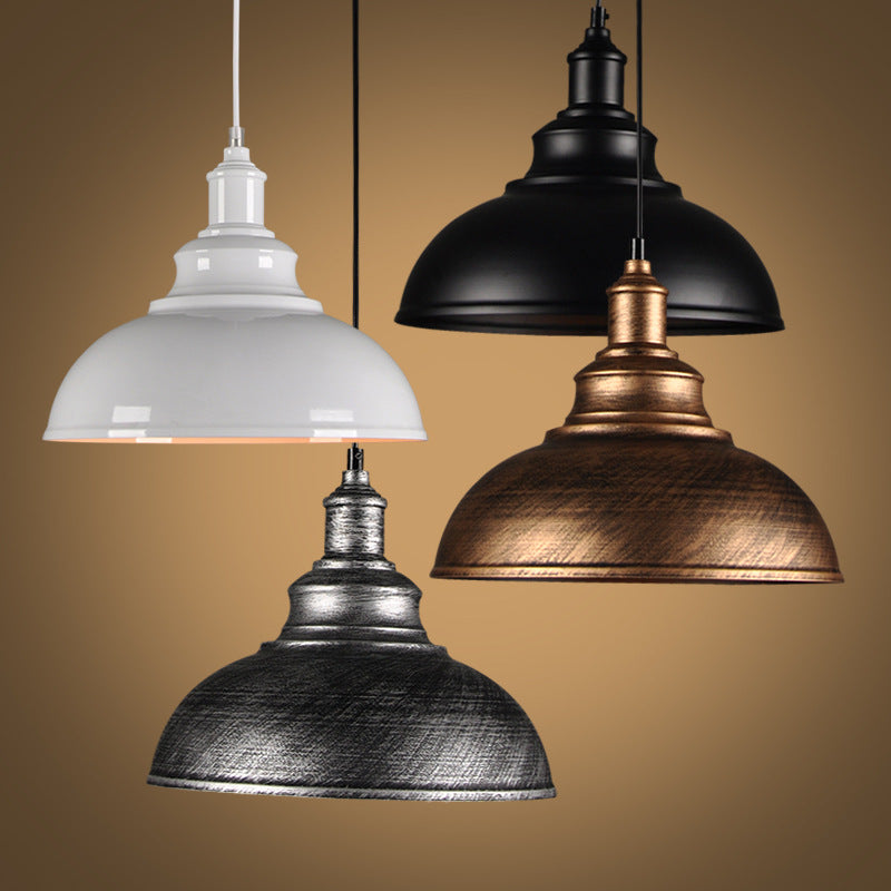 Industrial Pendant Light - Barn Metal Hanging Light Fixture for Kitchen Island, 30cm E27 Vintage Ceiling Lamp