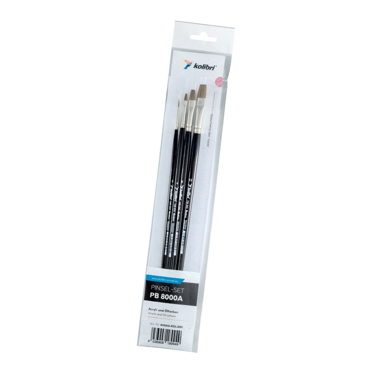 Kolibri - Set de pinceaux Acrylique/Huile - PB 8000A