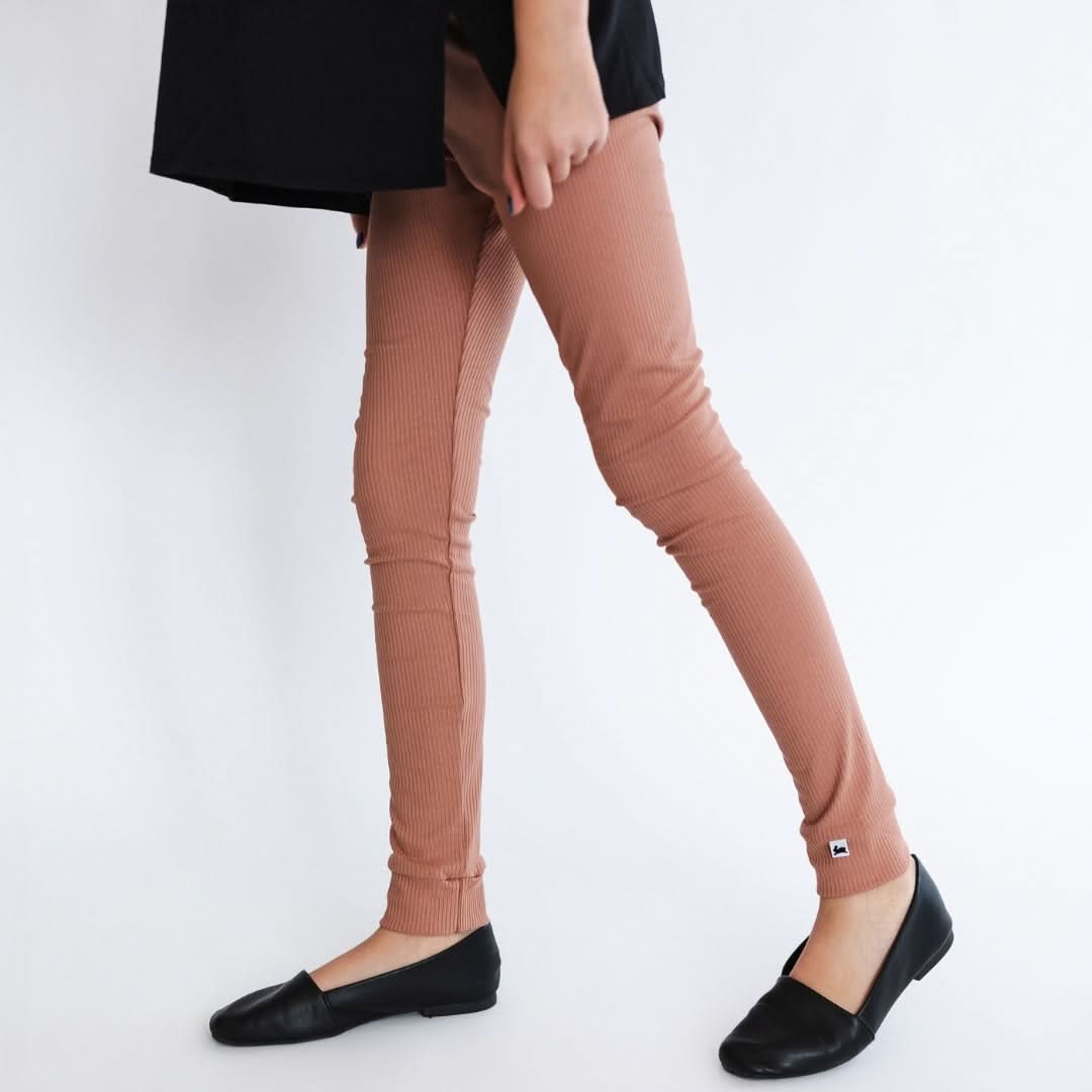 Youth Bamboo Leggings | Palm Fronds