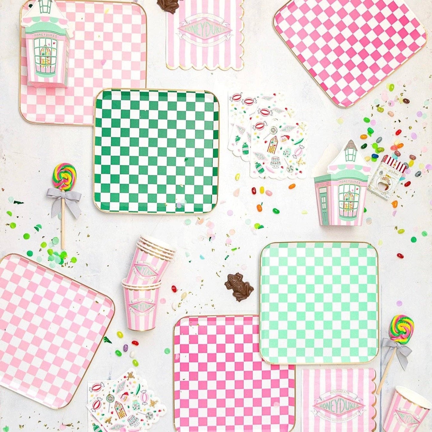 Assiettes à Carreaux Harry Potter Honeydukes