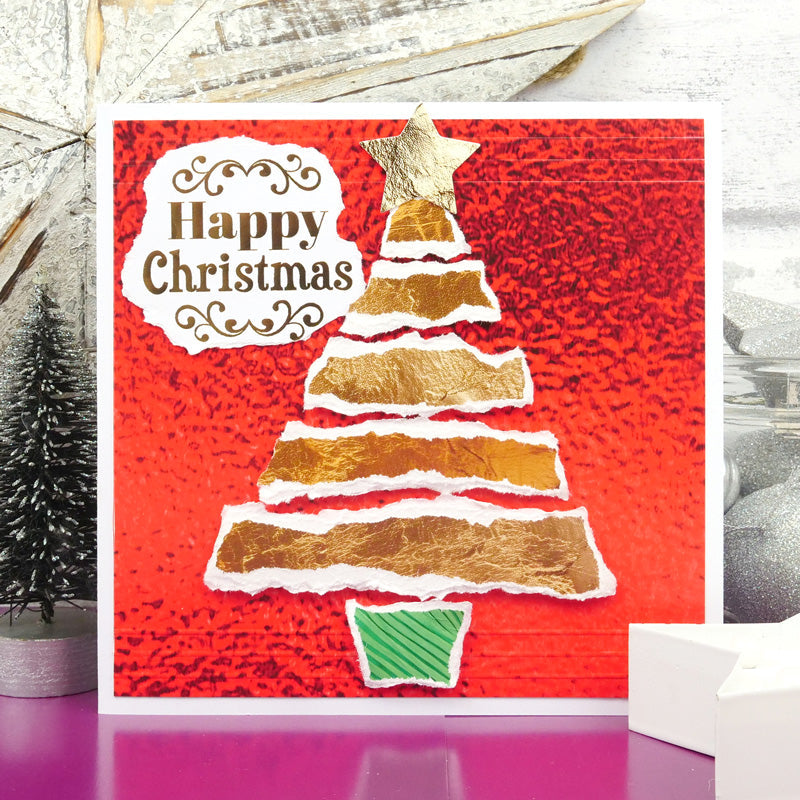 Trim Me! Foiled Insert Pad - Season's Greetings Gold
