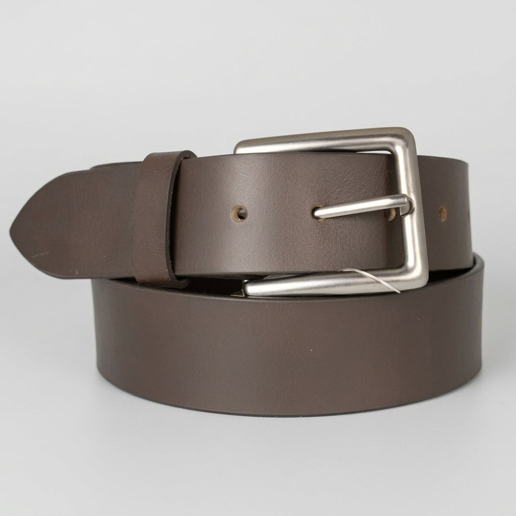 Ceinture en cuir solide à boucle amovible pour homme BOL