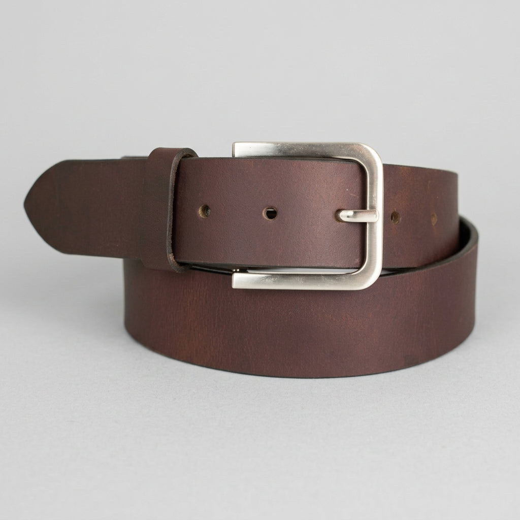 BOL Men's Removable Buckle Solid Leather Belt