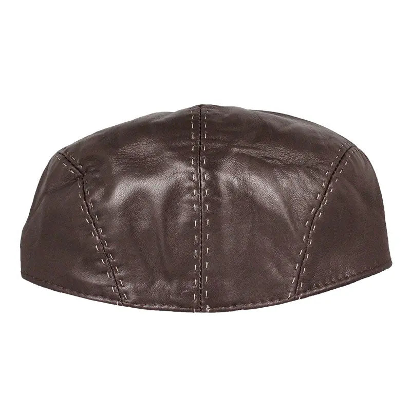Casquette Plate en Cuir BOL Stitch Accent London
