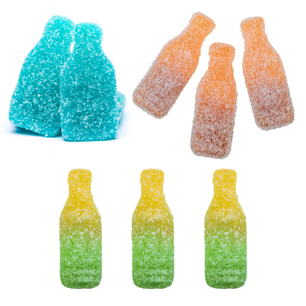 Mélange de bonbons suédois en bouteille