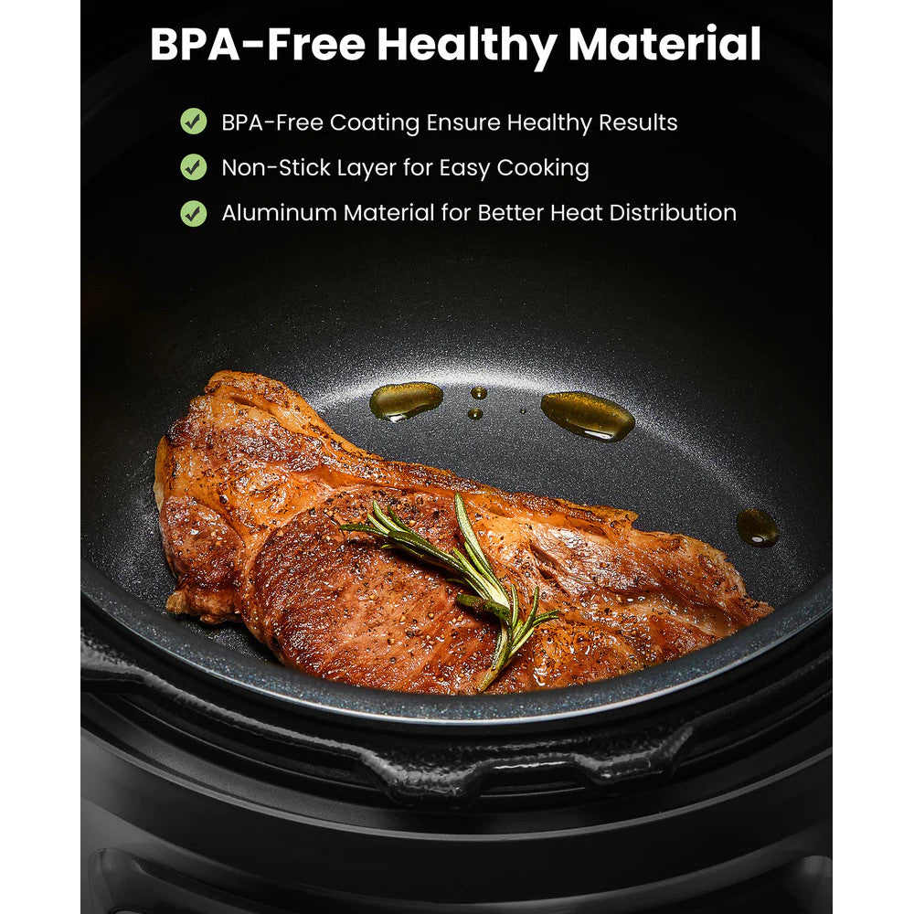 COMFEE CPC80D7ASB 8 Qt Electric Pressure Cooker - Blemished package with full warranty