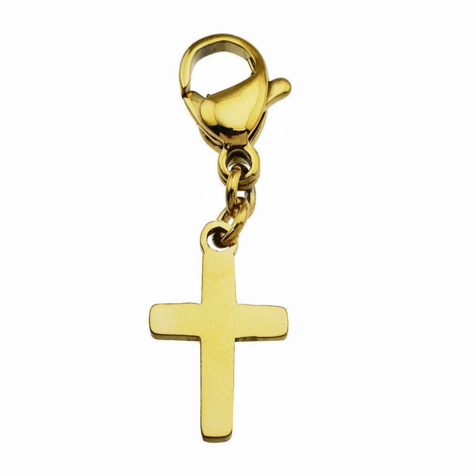 Breloque croix en or
