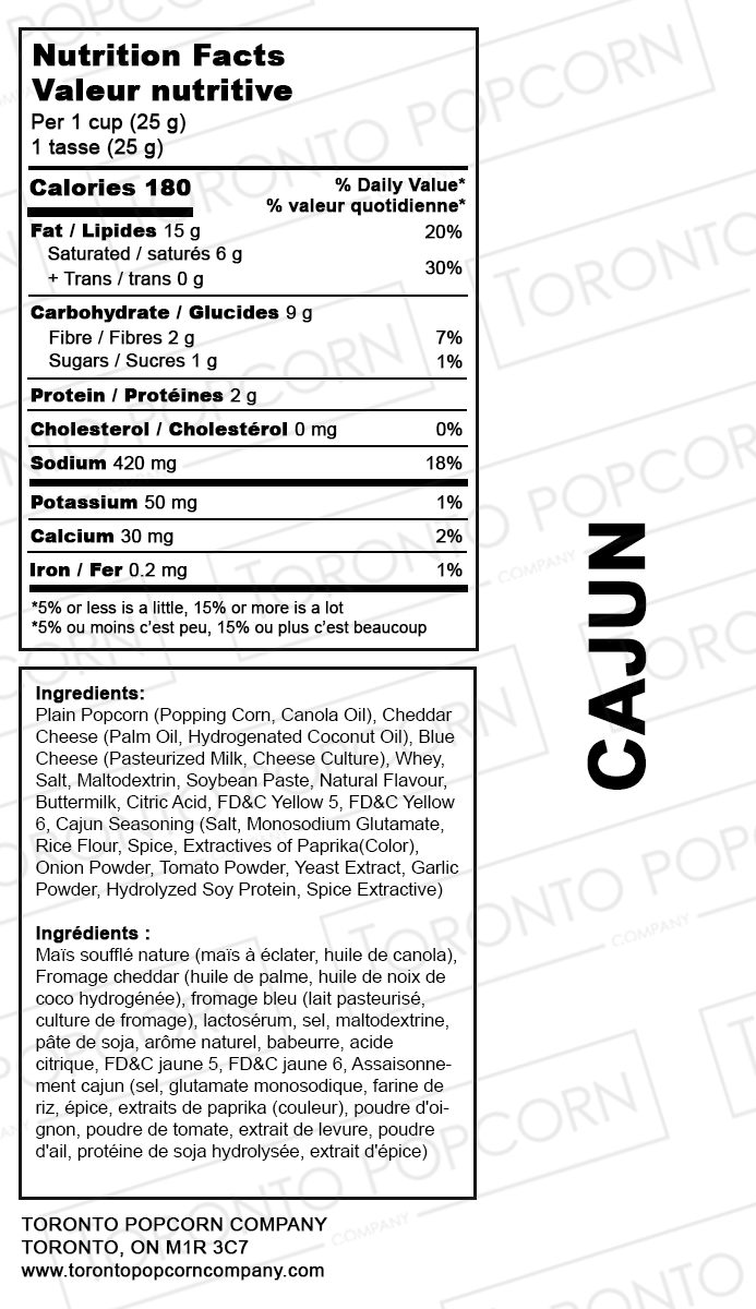 Pop-corn cajun