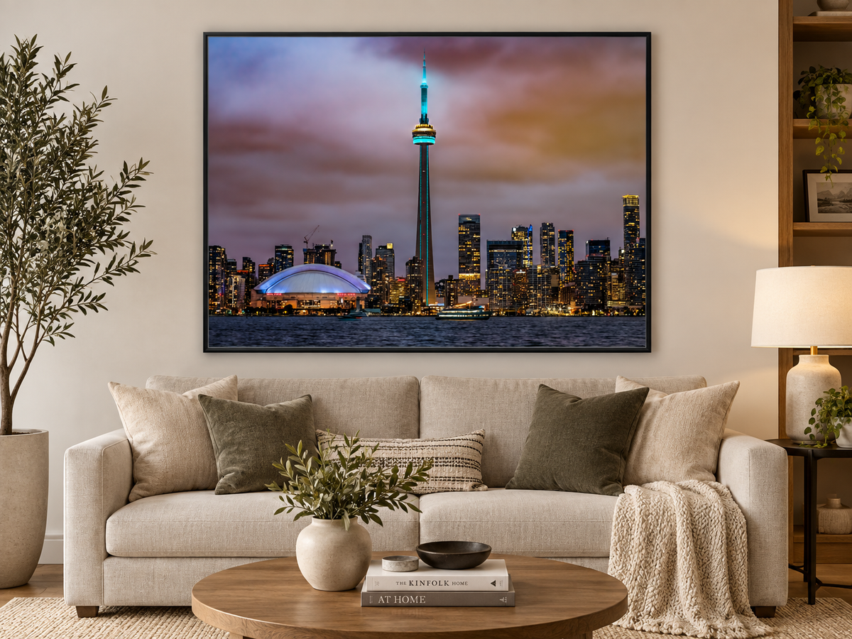 Toronto CN Tower & Rogers Centre | Skyline Canvas Wall Art