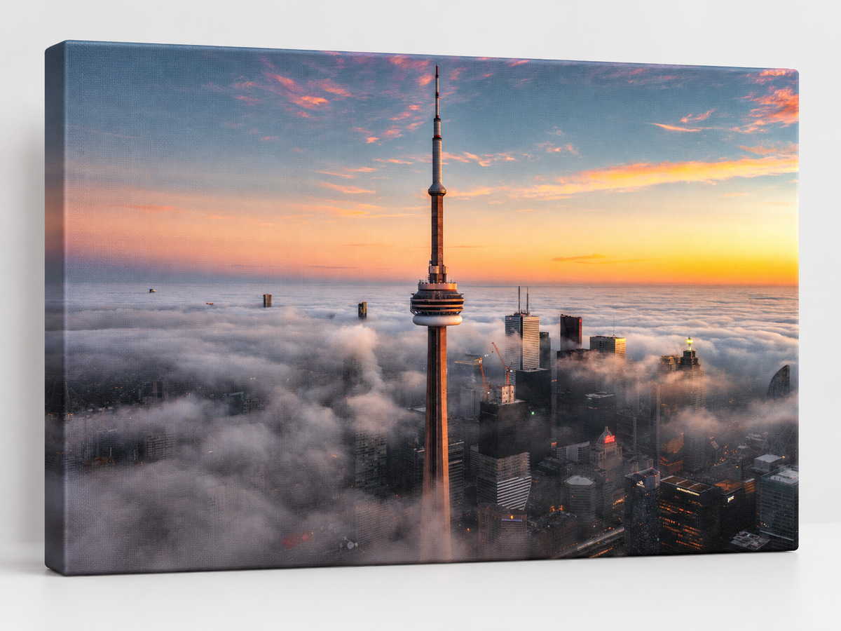 Wall Art "Like a Sword" — Toronto CN Tower Canvas by Steve Zhang