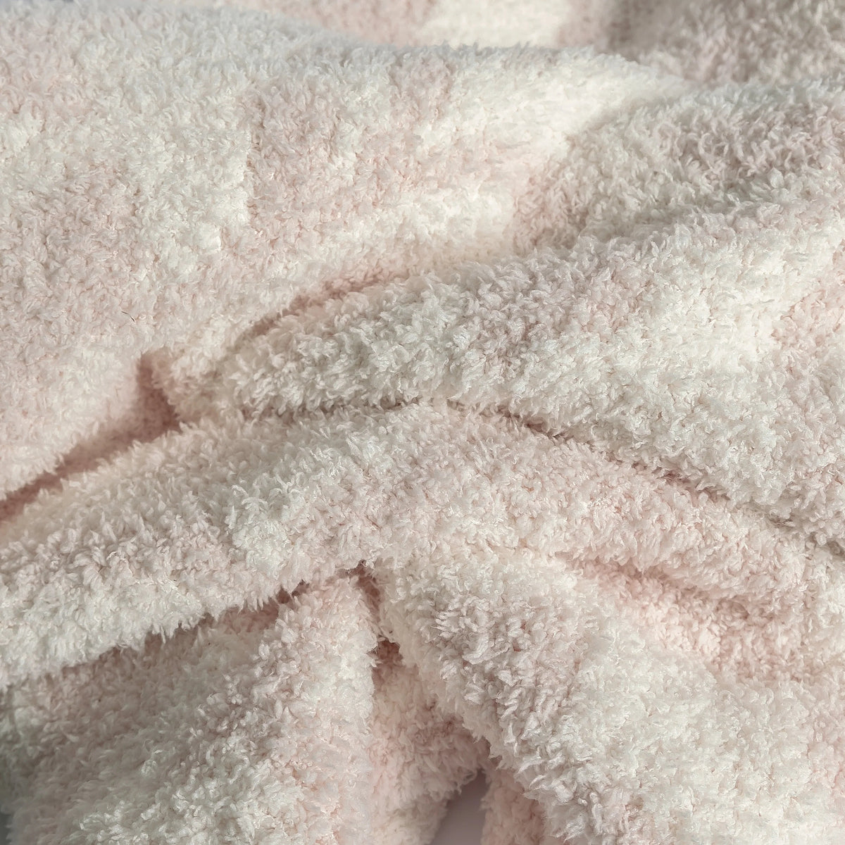 Primrose Pink and Soft White Vintage Floral Print Toddler Blanket