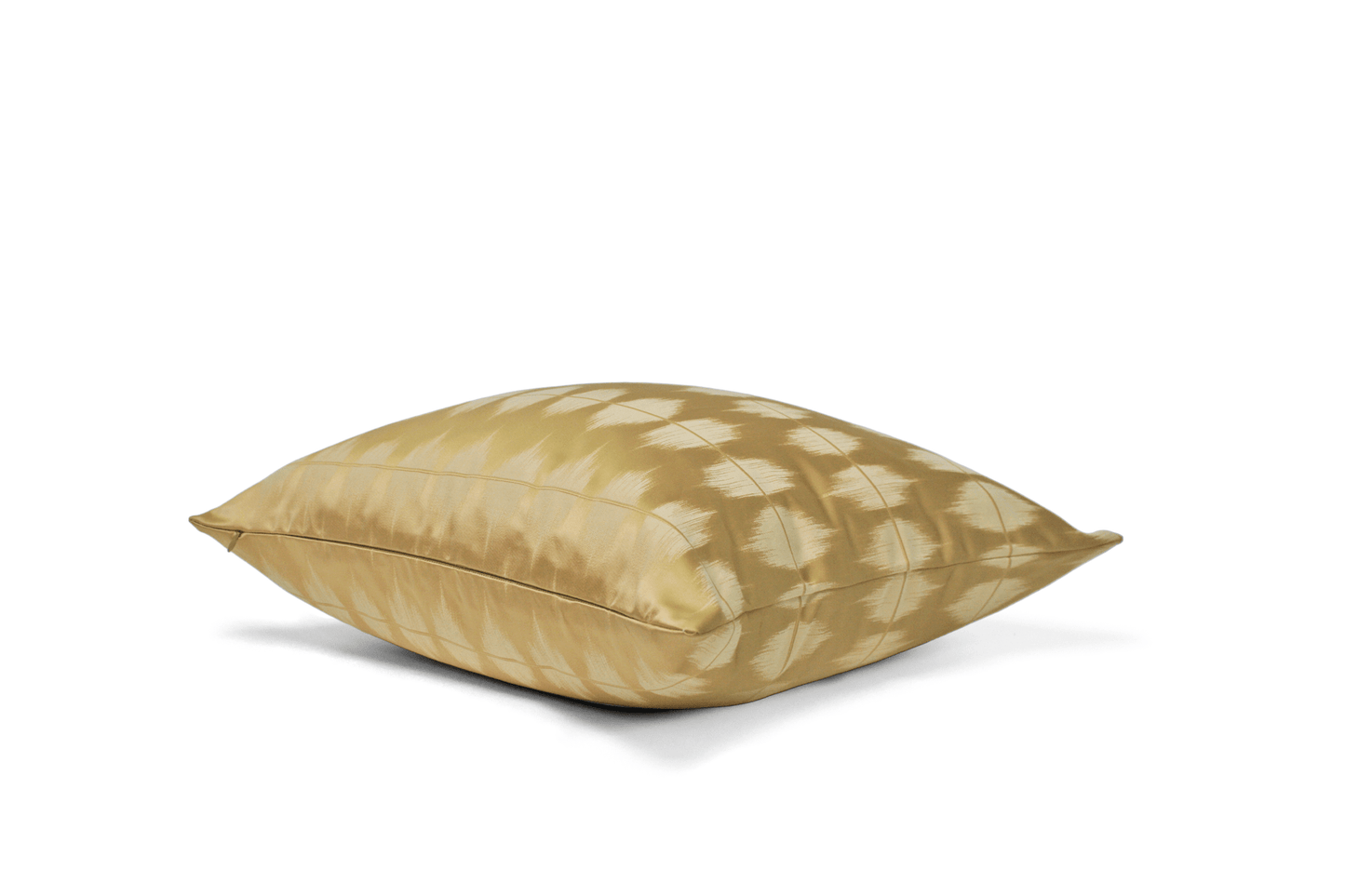 Housse de coussin Ikat doré