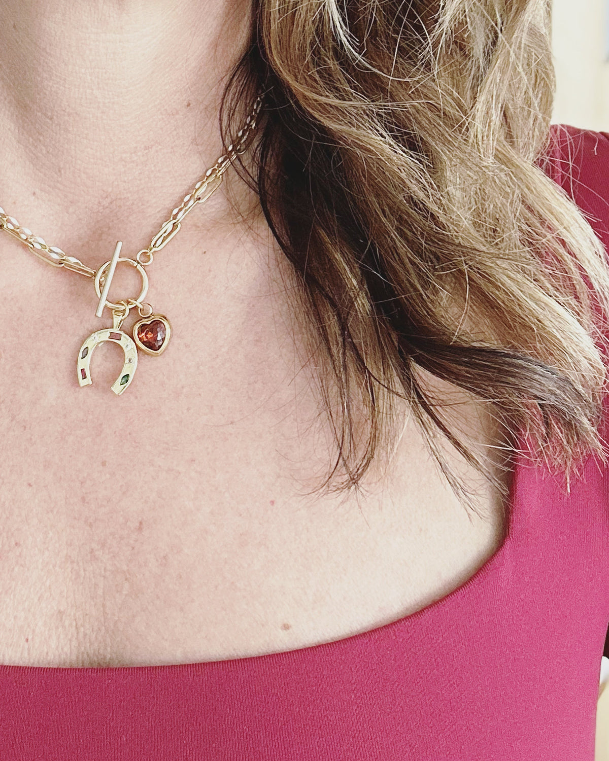 Lucky in Love Gold Necklace