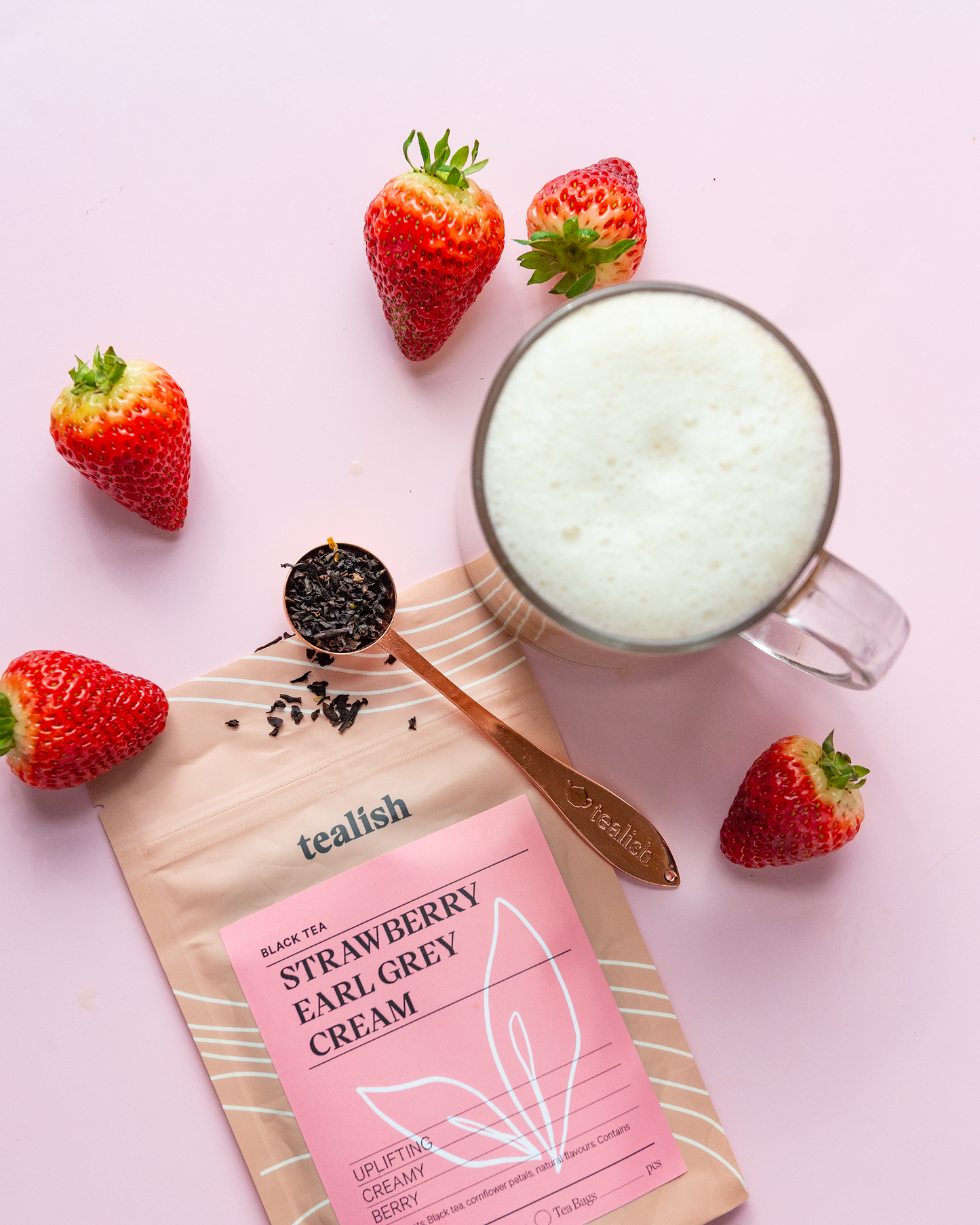 Crème à la fraise et au thé Earl Grey