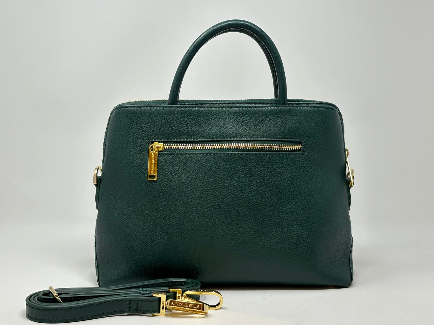 Dark Green Leather Handbag | Miranda
