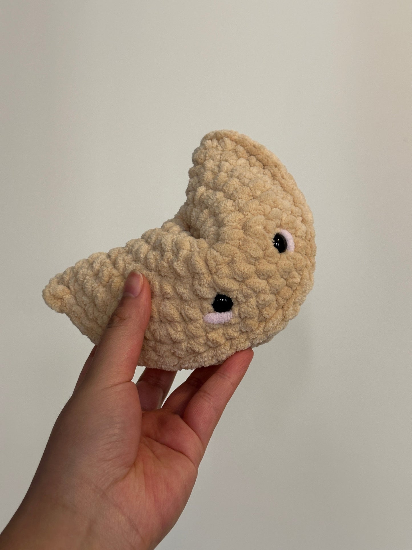 Handmade Crochet Fortune Cookie Plushie